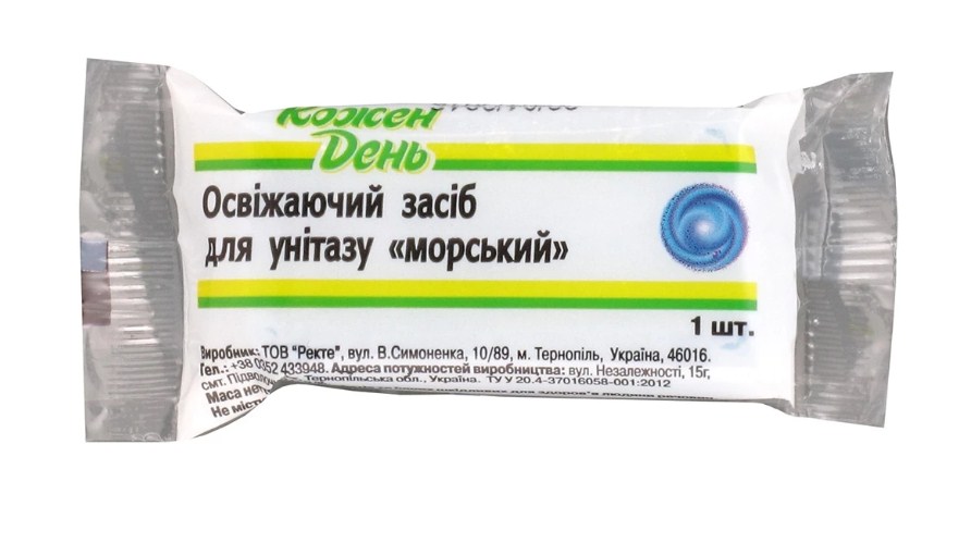 Блок для унітазу КОЖЕН ДЕНЬ Морський, запасний блок, 1х40г